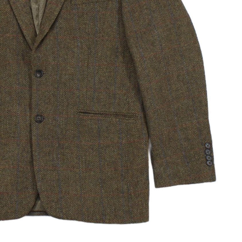 Mens Tweed Blazer Formal Smart Classic