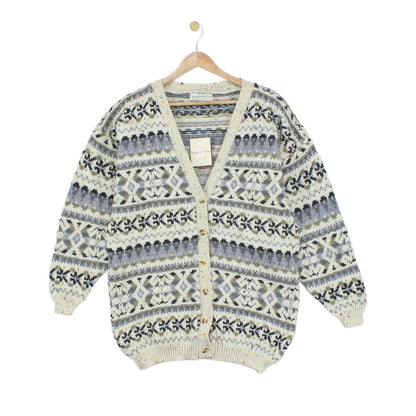 Womens Cardigan Knit Patterned
