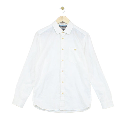 Mens Shirt Long Sleeve Cotton Linen