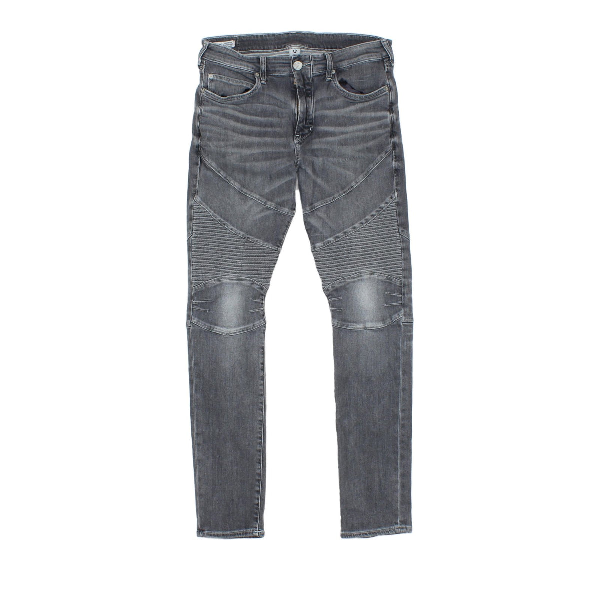 Mens Rocco Jeans Zip Fly Stretch Relaxed Skinny Fit