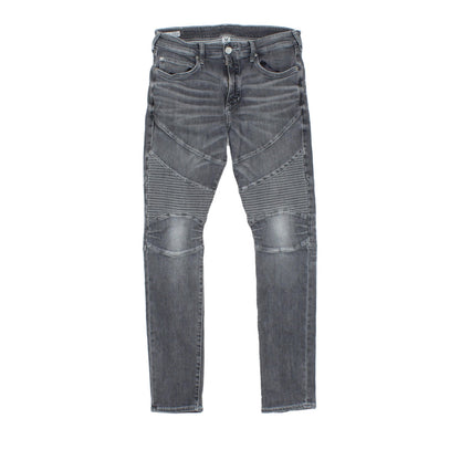 Mens Rocco Jeans Zip Fly Stretch Relaxed Skinny Fit