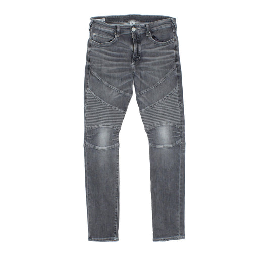 Mens Rocco Jeans Zip Fly Stretch Relaxed Skinny Fit