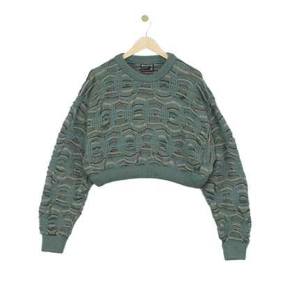Womens 3D Knit Jumper Cropped Australia