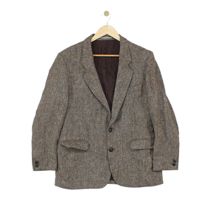 Mens Tweed Blazer Uk Made Short Wool