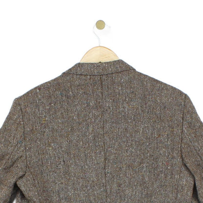 Mens Tweed Blazer Uk Made Short Wool