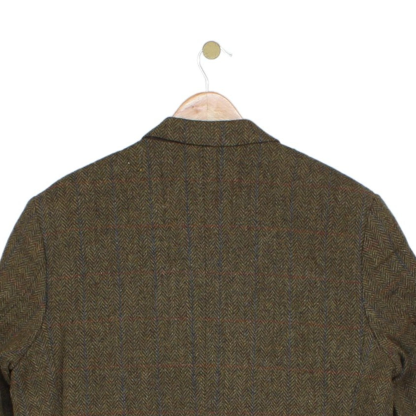 Mens Tweed Blazer Formal Smart Classic