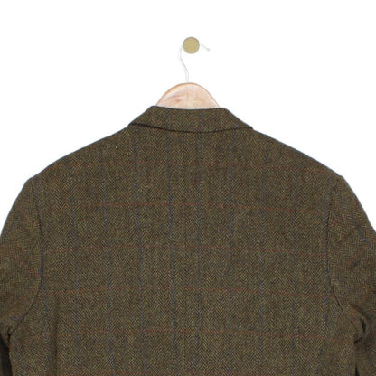 Mens Tweed Blazer Formal Smart Classic