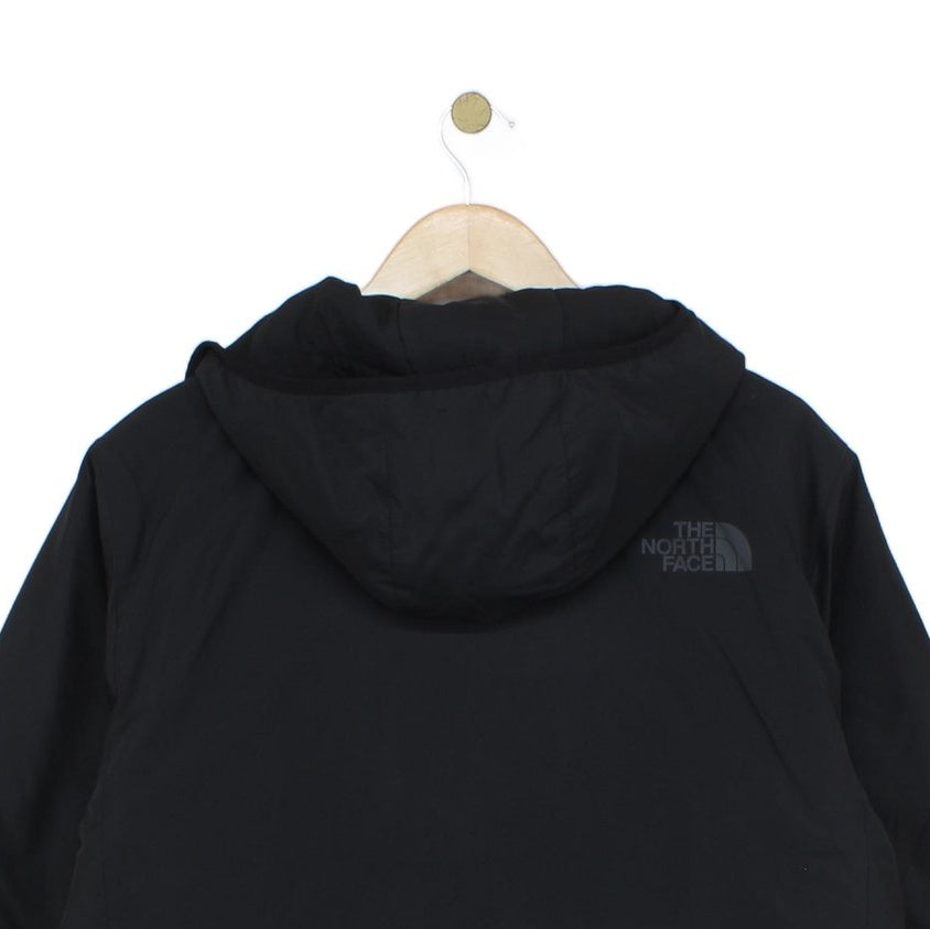Mens Quilted Jacket Hooded Full Zip Logo Outdoor