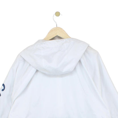 Mens Windbreaker Jacket 1/4 Zip Hooded Lightweight Logo