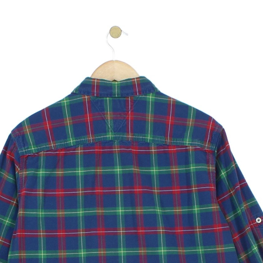 Mens Plaid Shirt Long Sleeve Custom Fit