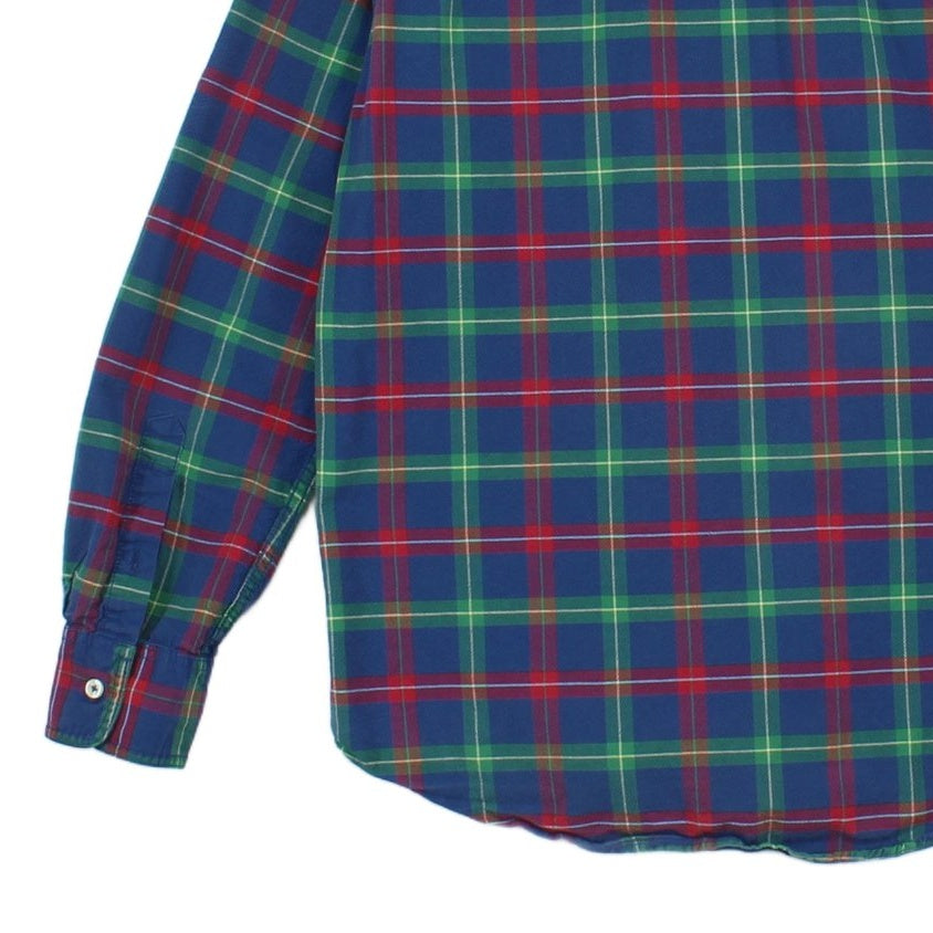 Mens Plaid Shirt Long Sleeve Custom Fit