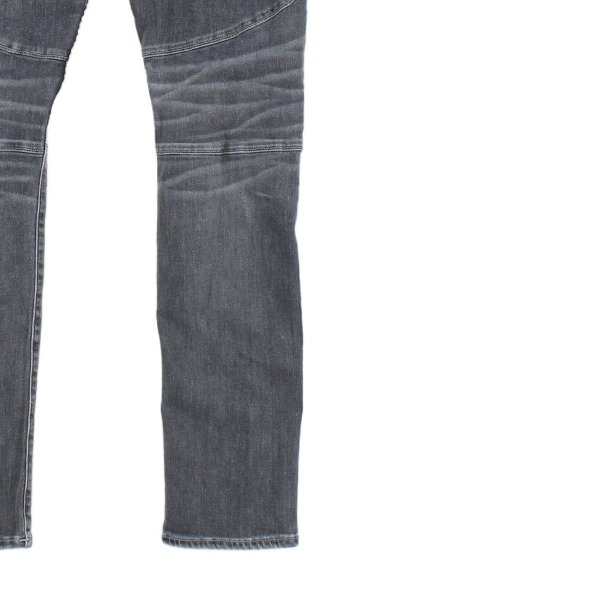 Mens Rocco Jeans Zip Fly Stretch Relaxed Skinny Fit