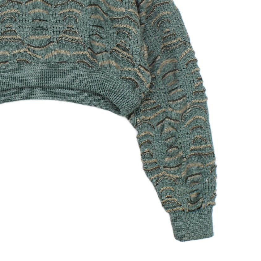 Womens 3D Knit Jumper Cropped Australia