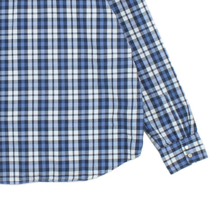 Mens Plaid Shirt Snap Long Sleeve Western