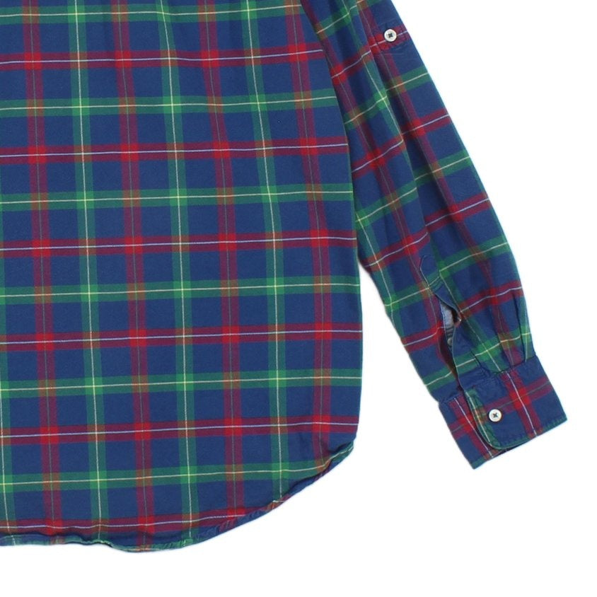 Mens Plaid Shirt Long Sleeve Custom Fit