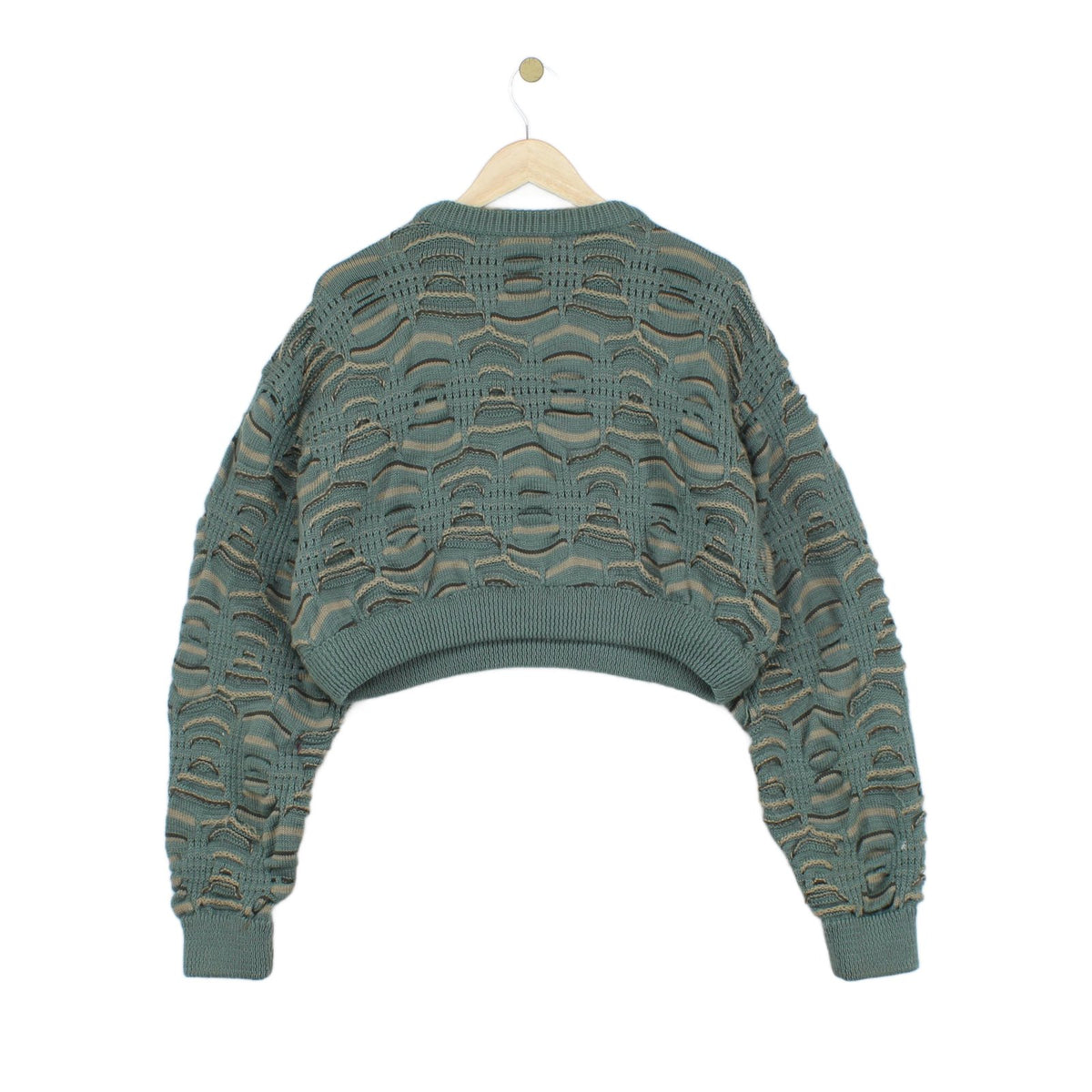 Womens 3D Knit Jumper Cropped Australia