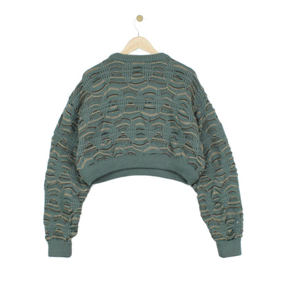 Womens 3D Knit Jumper Cropped Australia