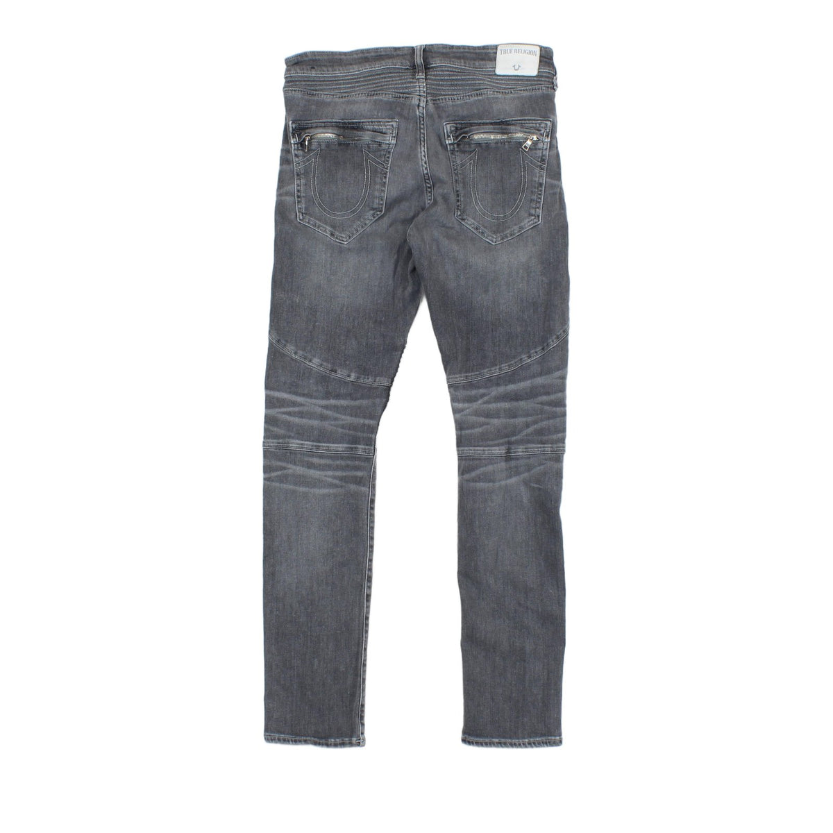 Mens Rocco Jeans Zip Fly Stretch Relaxed Skinny Fit