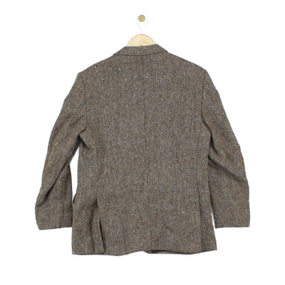 Mens Tweed Blazer Uk Made Short Wool