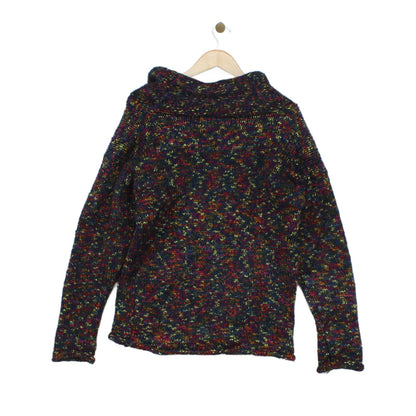 Womens Chunky Knit Jumper Cowl Neck Long Sleeve
