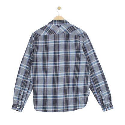 Mens Plaid Shirt Button Up Tailored