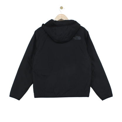 Mens Quilted Jacket Hooded Full Zip Logo Outdoor