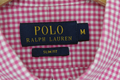 Mens Check Shirt Long Sleeve Slim Fit