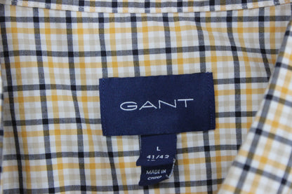 Mens Check Shirt Button Up Long Sleeve