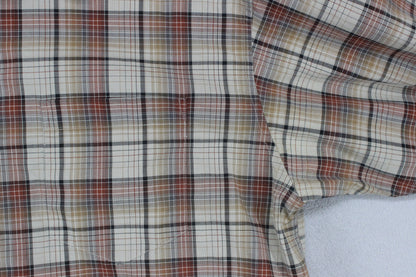 Mens Plaid Shirt Long Sleeve Check