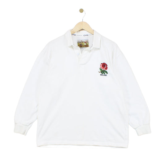 Mens England Rugby Jersey Embroidered