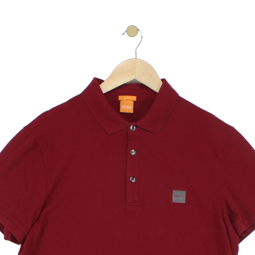 Mens Polo Shirt Stretch Slim Fit Short Sleeve Collared