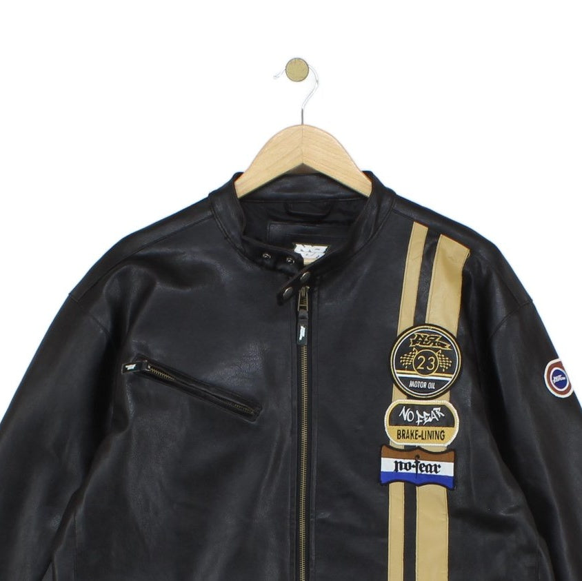 Mens Biker Jacket Full Zip