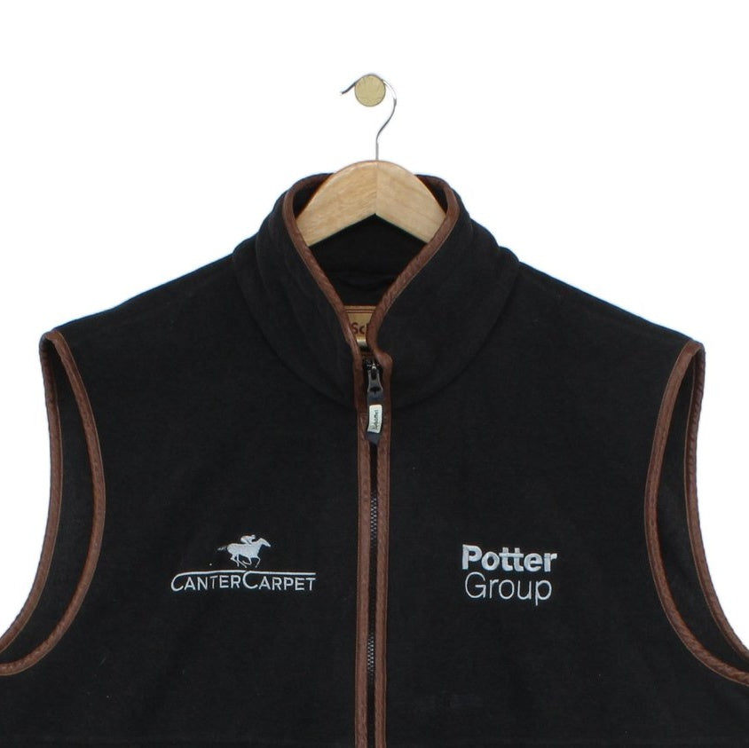 Mens Oakham Fleece Gilet Vest Full Zip Logo