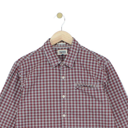 Mens Plaid Shirt Long Sleeve Check