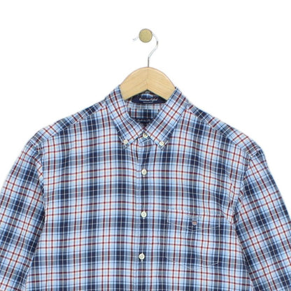 Mens Plaid Shirt Made In Portugal Long Sleeve Check