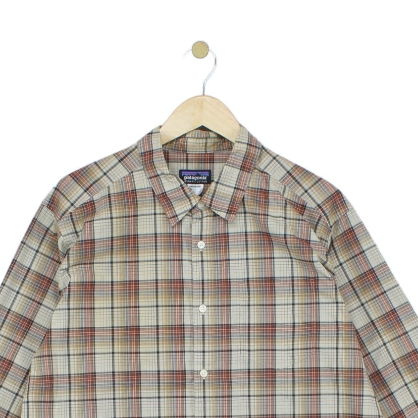 Mens Plaid Shirt Long Sleeve Check