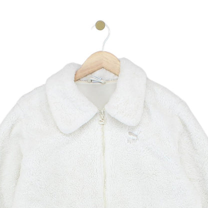 Womens Sherpa Fleece Jacket Collared