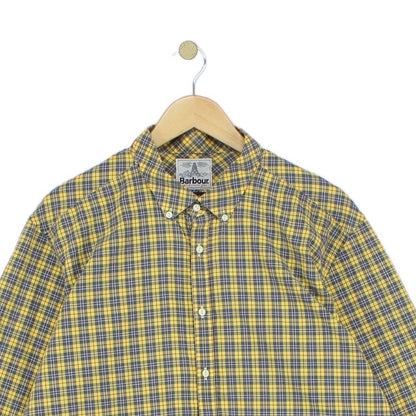 Mens Check Shirt Slim Fit Button Up Long Sleeve