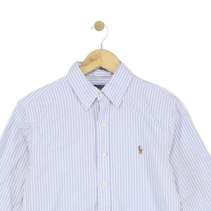 Mens Striped Shirt Button Up Slim Fit