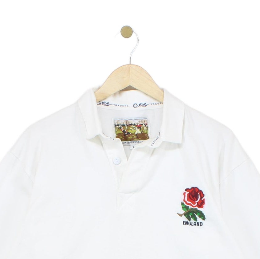 Mens England Rugby Jersey Embroidered