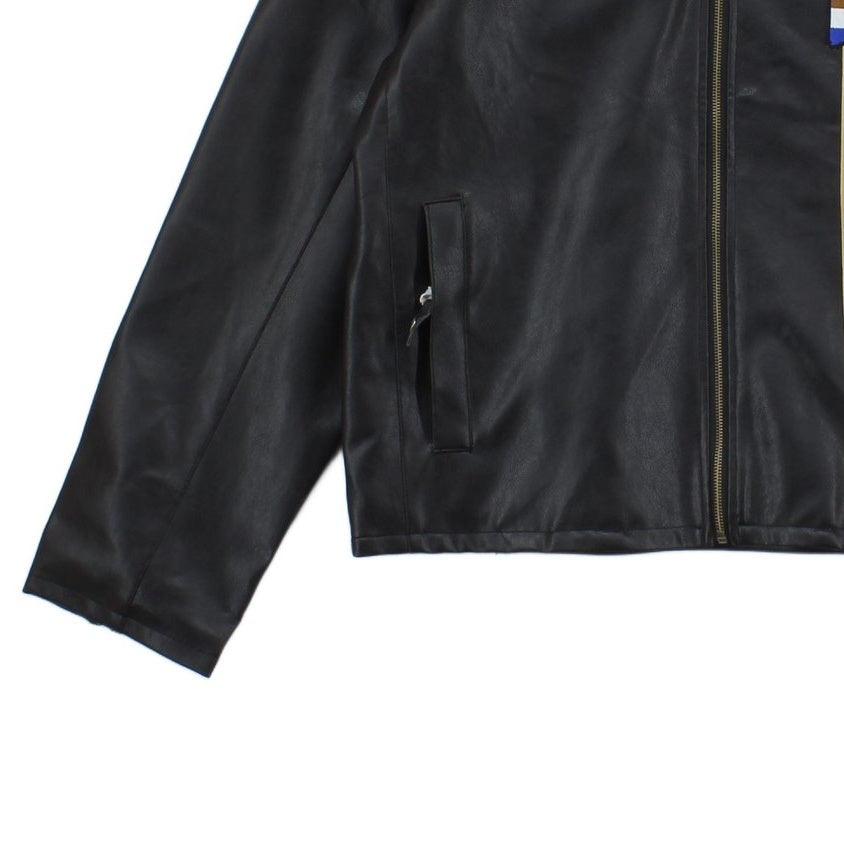 Mens Biker Jacket Full Zip