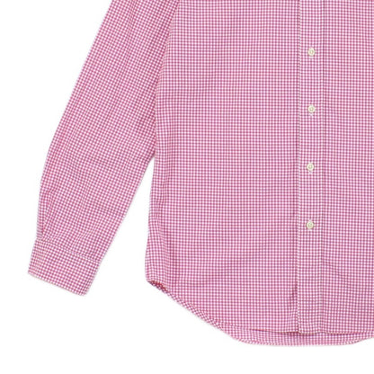 Mens Check Shirt Long Sleeve Slim Fit