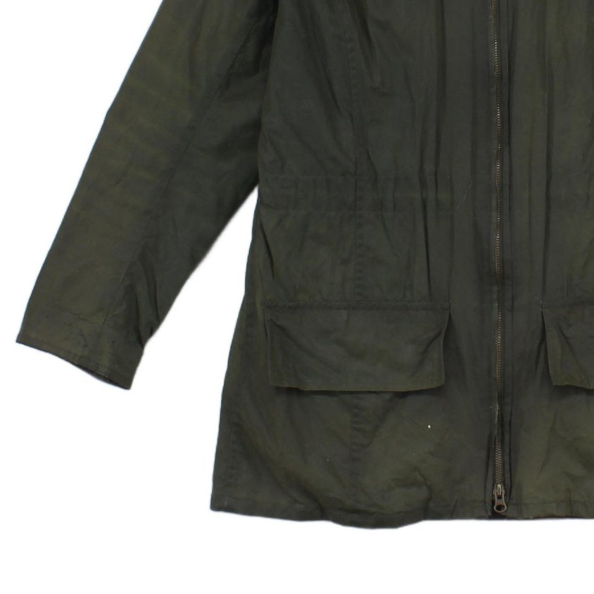 Womens Waxed Jacket Hooded Outdoor Durable