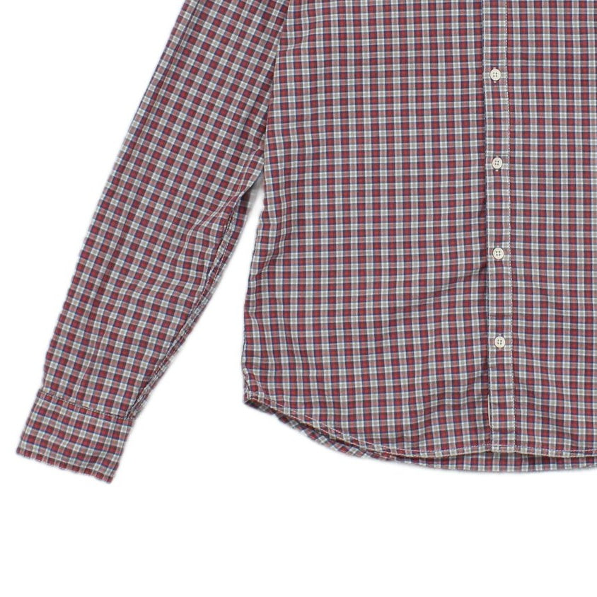 Mens Plaid Shirt Long Sleeve Check