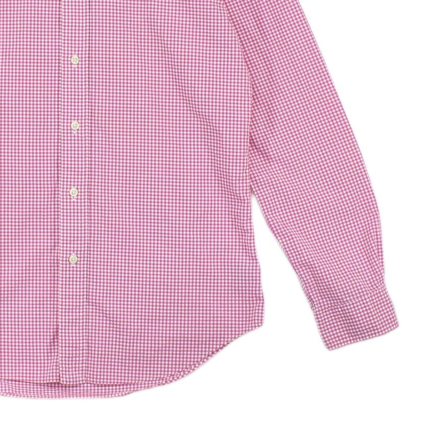 Mens Check Shirt Long Sleeve Slim Fit
