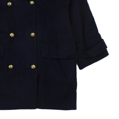 Womens Pea Coat Double Breasted Wool Cashmere