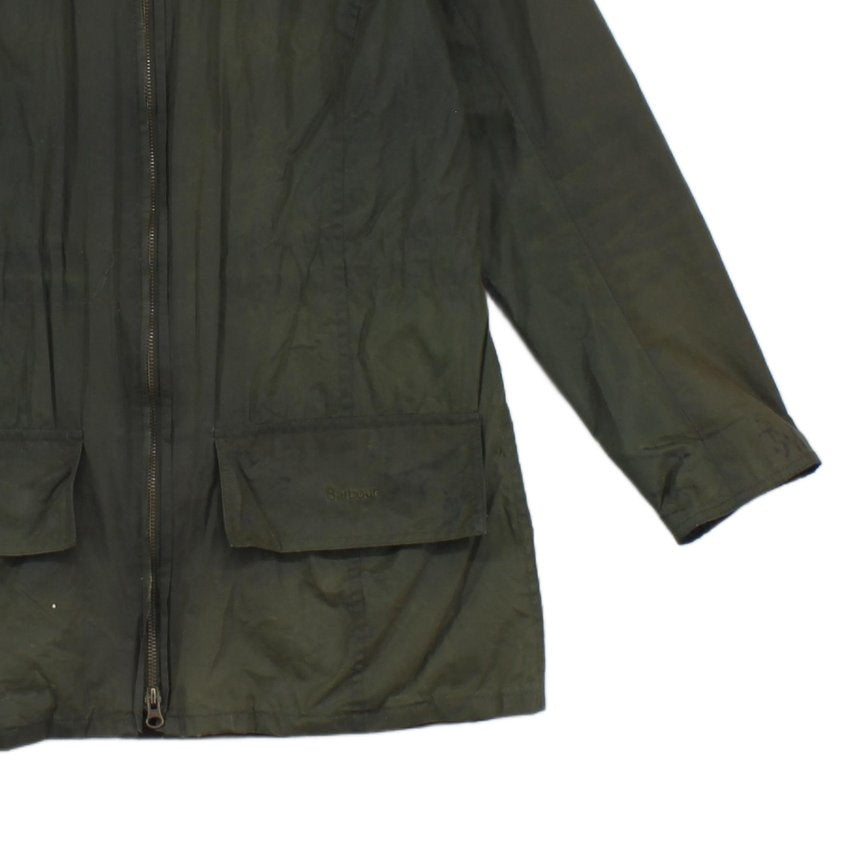 Womens Waxed Jacket Hooded Outdoor Durable