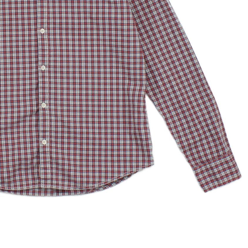 Mens Plaid Shirt Long Sleeve Check