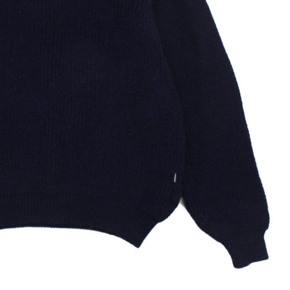 Mens Fisherman Jumper Chunky Knit 1/4 Zip Winter Wool