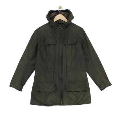 Womens Waxed Jacket Hooded Outdoor Durable